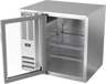 Beverage-Air - 36" Stainless Steel Food Rated Back Bar w/ 1 Glass Swing Door - BB36HC-FG-S