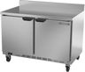 Beverage-Air - 48" Mobile Worktop Freezer w/ 2 Solid Swing Doors & Foamed-In Backsplash - WTF48AHC-FIP