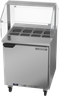 Beverage-Air - 27" Sandwich Prep Table w/ 1 Door & Sneeze Guard - SPE27HC-SNZ