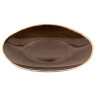 G.E.T - Osslo 15" x 11" Pottery Coffee Oval Platter (6 Per Case) - OP-1518-PCF
