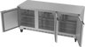 Beverage-Air - 72" Mobile Undercounter Refrigerator w/ 3 Solid Swing Doors - UCR72AHC