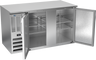 Beverage-Air - 58" Stainless Steel Back Bar w/ 2 Solid Swing Doors - BB58HC-S