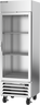 Beverage-Air - 27" Horizon Stainless Steel Reach-In Shallow Depth Refrigerator w/ 1 Glass Swing Door - HBR19HC-1-G