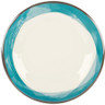 G.E.T - Kanello 10.5" Diamond Ivory Plate W/ Blue Wide Rim (12 Per Case) - WP-10-DI-KNB