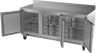 Beverage-Air - 72" Mobile Worktop Refrigerator w/ 3 Solid Swing Doors & Foamed-In Backsplash - WTR72AHC-FIP