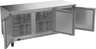 Beverage-Air - 72" Mobile Worktop Refrigerator w/ 3 Solid Swing Doors - WTR72AHC-FLT