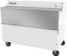 Beverage-Air - 58" Forced Air Single Access Milk Cooler w/ Stainless Interior - SMF58HC-1-W-02