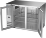 Beverage-Air - 48" Stainless Steel Back Bar Refrigerator w/ 2 Glass Swing Doors - BB48HC-G-S