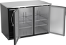 Beverage-Air - 48" Black Food Rated Back Bar w/ 2 Solid Swing Doors - BB48HC-F-B