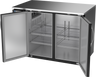 Beverage-Air - 48" Black Food Rated Back Bar w/ 2 Solid Swing Doors - BB48HC-F-B
