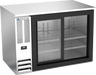 Beverage-Air - 48" Stainless Steel Food Rated Back Bar w/ 2 Sliding Glass Doors - BB48HC-F-GS-S