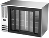 Beverage-Air - 48" Stainless Steel Food Rated Back Bar w/ 2 Sliding Glass Doors - BB48HC-F-GS-S