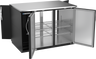 Beverage-Air - 48" Black Food Rated Pass-Thru Back Bar Refrigerator w/ 4 Solid Swing Doors - BB48HC-F-PT-B