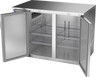Beverage-Air - 48" Stainless Steel Food Rated Back Bar w/ 2 Solid Swing Doors - BB48HC-F-S