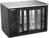 Beverage-Air - 48" Black Pass-Thru Back Bar Refrigerator w/ 4 Sliding Glass Doors - BB48HC-GS-PT-B