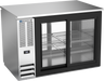 Beverage-Air - 48" Stainless Steel Pass-Thru Back Bar Refrigerator w/ 4 Sliding Glass Doors - BB48HC-GS-PT-S