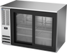 Beverage-Air - 48" Stainless Steel Back Bar Refrigerator w/ 2 Sliding Glass Doors - BB48HC-GS-S
