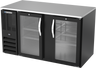 Beverage-Air - 58" Black Food Rated Back Bar Refrigerator w/ 2 Swing Glass Doors - BB58HC-FG-B