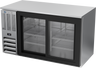 Beverage-Air - 58" Stainless Steel Back Bar Refrigerator w/ 2 Sliding Glass Doors - BB58HC-GS-S