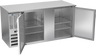 Beverage-Air - 68" Stainless Steel Food Rated Back Bar Refrigerator w/ 2 Solid Swing Doors - BB68HC-F-S