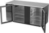 Beverage-Air - 68" Black Food Rated Back Bar Refrigerator w/ 2 Swing Glass Doors - BB68HC-FG-B