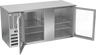 Beverage-Air - 68" Stainless Steel Food Rated Back Bar Refrigerator w/ 2 Swing Glass Doors - BB68HC-FG-S