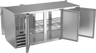 Beverage-Air - 72" Stainless Steel Food Rated Pass-Thru Back Bar Refrigerator w/ 6 Solid Swing Doors - BB72HC-F-PT-S