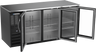 Beverage-Air - 72" Black Food Rated Back Bar Refrigerator w/ 3 Swing Glass Doors - BB72HC-FG-B