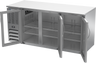 Beverage-Air - 72" Stainless Steel Food Rated Back Bar Refrigerator w/ 3 Swing Glass Doors - BB72HC-FG-S