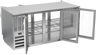Beverage-Air - 72" Stainless Steel Food Rated Pass-Thru Back Bar Refrigerator w/ 6 Glass Swing Doors - BB72HC-FG-PT-S