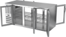 Beverage-Air - 72" Stainless Steel Food Rated Pass-Thru Back Bar Refrigerator w/ 6 Glass Swing Doors - BB72HC-FG-PT-S