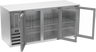 Beverage-Air - 72" Stainless Steel Back Bar w/ 3 Glass Swing Doors - BB72HC-G-S