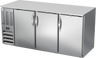 Beverage-Air - 72" Stainless Steel Back Bar w/ 3 Solid Swing Doors - BB72HC-S