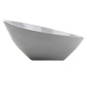 G.E.T - Arctic Mill 24 oz White Irregular Cascading Entree Bowl (12 Per Case) - B-792-AM-W