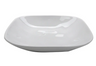 G.E.T - Arctic Mill 48 oz White Large Square Entree Bowl (12 Per Case) - SB-48-AM-W