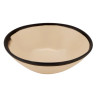 G.E.T - Pottery Market Matte 16 oz Manila Salad Bowl (12 Per Case) - B-180-MA