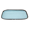 G.E.T - Pottery Market Matte 12" x 7.5" Speckled Grayish Blue Rectangular Dinner Plate (12 Per Case) - CS-1170-GBL