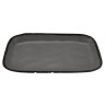 G.E.T - Pottery Market Matte 12" x 7.5" Speckled Gray Rectangular Dinner Plate (12 Per Case) - CS-1170-GR