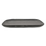 G.E.T - Pottery Market Matte 12" x 7.5" Speckled Gray Rectangular Dinner Plate (12 Per Case) - CS-1170-GR