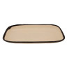 G.E.T - Pottery Market Matte 12" x 7.5" Manila Rectangular Dinner Plate (12 Per Case) - CS-1170-MA