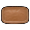 G.E.T - Pottery Market Matte 12" x 7.5" Speckled Taupe Rectangular Dinner Plate (12 Per Case) - CS-1170-TP