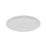 G.E.T - Settlement 12" x 9.5" American White Oval Coupe Platter (12 Per Case) - OP-1300-AW