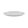 G.E.T - Settlement 14" x 10.75" American White Oval Coupe Platter (12 Per Case) - OP-1411-AW