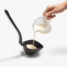 Dreamfarm - Black Fladle Fold Flat For Scraping Ladle