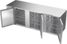 Beverage-Air - 94" Stainless Steel Back Bar w/ 3 Solid Swing Doors - BB94HC-S