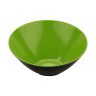 G.E.T - Brasilia 35.2 oz Black/Green Cascading Bowl (6 Per Case) - B-789-G/BK