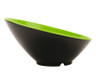 G.E.T - Brasilia 24 oz Black/Green Cascading Bowl (6 Per Case) - B-792-G/BK