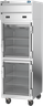 Beverage-Air - 26" Cross Temp Stainless Steel Refrigerator/Freezer w/ 2 Glass Swing Half Doors - CT12-12HC-1HG