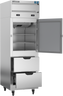 Beverage-Air - 26" Cross Temp Stainless Steel Refrigerator/Freezer w/ 1 Solid Swing Half Door & 2 Drawers - CT12-12HC-1HSD