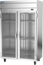 Beverage-Air - 52" Cross Temp Stainless Steel Refrigerator/Freezer w/ 2 Glass Swing Doors - CT2HC-1G